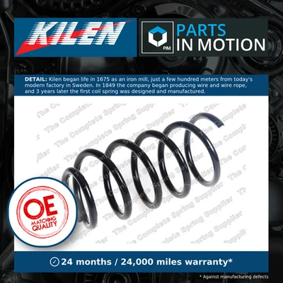 Coil Spring fits VAUXHALL CORSAVAN E 1.3D Rear 2014 on Suspension Kilen 424495 - Image 1 of 4