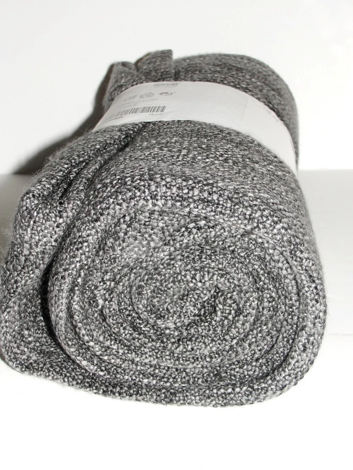 IKEA Gurli Throw Soft Blanket Fleece 71x47" Gray 202.049.06 Discontinued
