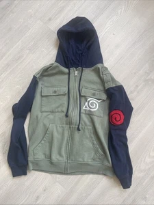 Naruto Shippuden Boys Zip Up Embellished Hoodie Size Small - Picture 1 of 7