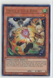 YuGiOh Rarity Collection II Foil Ultra Rare RA02-EN006 Droll & Lock Bird Alt Art - Picture 1 of 2