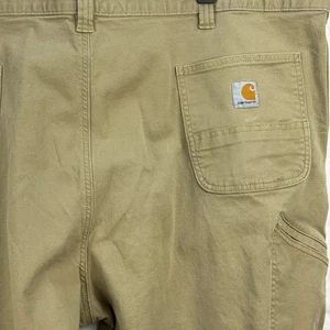 Carhartt Mens Relaxed Fit Work Pants Size 50x30 Utility Carpenter Khaki - Picture 1 of 4