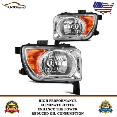Conjunto de faros para Honda Element 2003-2008 carcasa cromada par izquierda+derecha Foto 1 de 4
