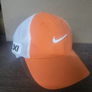Nike Golf VRS FlexFit Mesh Cap Orange And White Mens Size Medium/Large 20X1 Hat - Picture 1 of 20