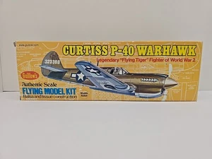 Guillow Curtiss P-40 Warhawk Balsa y Tejido Modelo Volador Kit 501 - Imagen 1 de 6