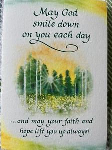 New Blue Mountain Arts Card MAY GOD SMILE DOWN ON YOU EACH DAY/ Inspiration  - Picture 1 of 3