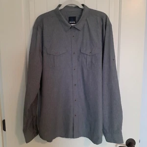 Prana Herren Ascension Langarm Hemd mit Knopfleiste Blau Größe XXL - Bild 1 von 12