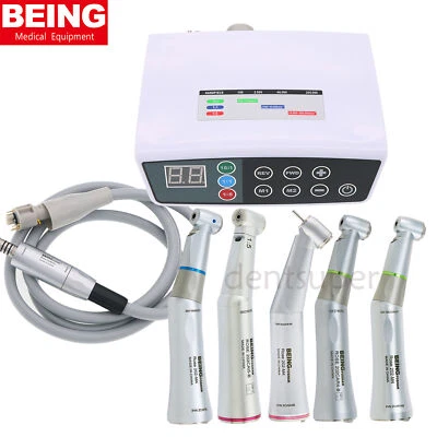 BEING Dental Electric Motor Brushless Handpiece Rose CLINIC 1:1 1:5 Contra Angle - Image 1 of 4