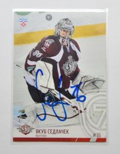 2014-15 Sereal KHL Dinamo Riga #DRG-001 Jakub Sedlacek Autograph