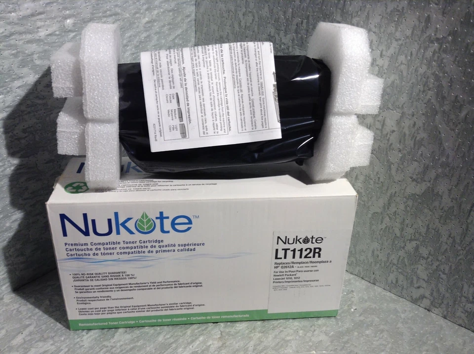Q2612A NEW NUKOTE  LT 112R   HP PREMIUM BLACK TONER - Image 1 of 1