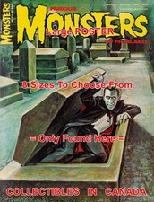 FAMOUS MONSTERS OF FILMLAND 1967 Vampire = POSTER Magazine 8 SIZES 17"-3 FT