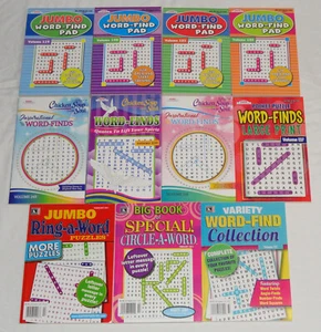 Lot Of 11 Various New-Old-Stock Unused Kappa Word-Finds Word-Search Puzzle Books - Picture 1 of 24