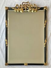 LARGE 41" ANTIQUE CARVERS GUILD LOUIS XVI STYLE GOLD GILT WOOD HALL MIRROR