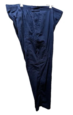 Pantalones Médicos Unisex Carhartt Azul 2XL Cintura Elástica y 28 Entrepierna Foto 1 de 4