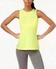 Ideology Top Tank Shirt Athletic Gym Yellow Barbell Sleeveless Sz XL NEW NWT 516