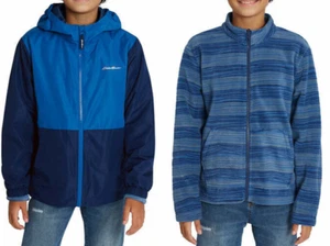 NEW Eddie Bauer Kid's Boys Youth 3 in 1 Jacket Blue Size Small (7/8) - Picture 1 of 4