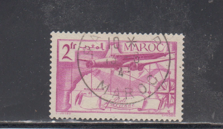 FRENCH MOROCCO :  1939-40 - USED  - SCOTT #  C23  AIR MAIL - Image 1 of 1
