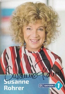 Autogrammkarte Susanne Rohrer - Moderatorin - Radio Bayern 1 - Bild 1 von 1