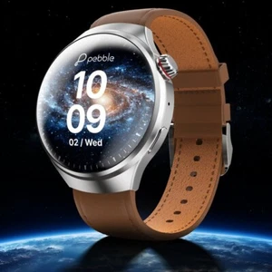 Pebble Dome Premium "1.52 3D pantalla esférica carga inalámbrica reloj inteli... - Imagen 1 de 8