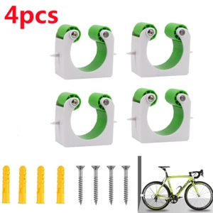 4pcs Bike Rack Hook Storage Steel Wall Hanger Hanging Stand Bicycle Holder - Picture 1 of 7