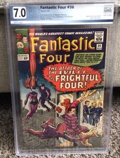Marvel, Fantastic Four #36, First Appearance Medusa, White Pgs, PGX 7.0, Look!