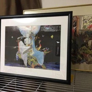 Final Fantasy V 5 Yoshitaka Amano A3 Poster gerahmt Charakter Ware SQUARE ENIX - Bild 1 von 4