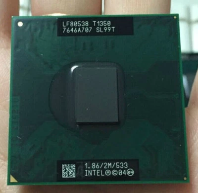 Intel Core Solo T1350 SL99T 1.86/2M/533  Socket M CPU LF80538GE0362M - Image 1 of 3