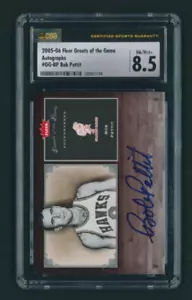 2005-06 Fleer Greats of the Game Bob Pettit On-Card Autograph CSG 8.5 Auto 10 - Picture 1 of 2