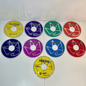 Broderbund The Print Shop Deluxe Version 10 for Windows 1999 Discs Only (9) - Picture 1 of 14