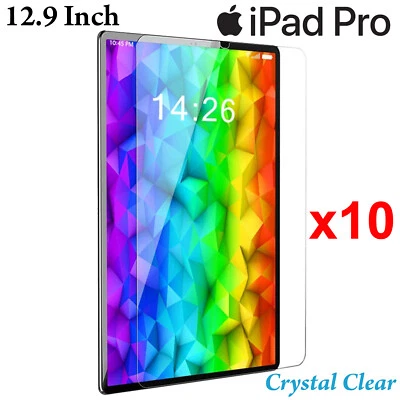 10 Full Soft Pet Film for Apple iPad Pro 12.9 Inch Screen Protector 5th Gen 2021 - Image 1 of 3