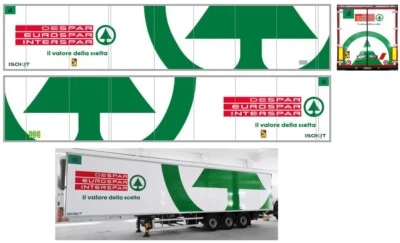 Grafica Despar-Euro e Interspar frigo Isokit semirimorchio 1/87 - Immagine 1 di 2