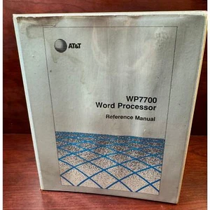 AT&T WP7700 Word Processor Reference Manual Instruction Book Binder - Picture 1 of 9