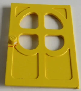 LEGO Fabuland - Door / Door 1 x 6 x 7, Right, Yellow # 4072 - Picture 1 of 2