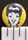 Paul McCartney Caricature (1970s?) 1" Vintage Beatles Music Pin-Back Button