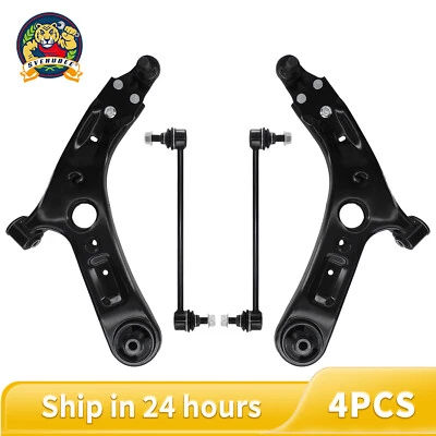 4Pcs Front Lower Control Arms with Ball Joints Kit Fit For 2014-2019 Kia Soul EV - Image 1 of 4