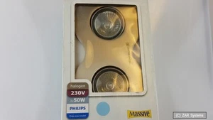 Philips Massive 59552/17/10 LIQUIDO 2er Deckenspot Einbaulampe chrom matt Neuw. - Bild 1 von 1