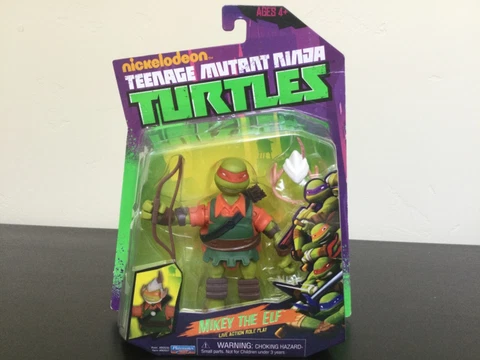 Playmates Teenage Mutant Ninja Turtles MIKEY THE ELF LARP 2014 NEW Michelangelo Cover