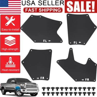 Splash Shield For Toyota Tundra & Sequoia 2007-2022 Fender Liner Apron Guard Foto 1 de 4