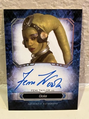 Topps Star Wars Masterworks Femi Taylor As Oola Autograph Auto - Image 1 of 2