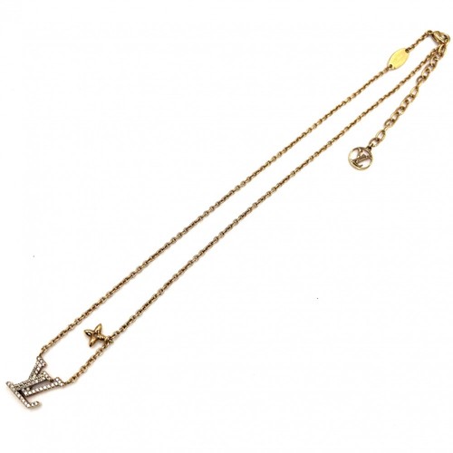 LOUIS VUITTON（LV） Collana Louis Vuitton LV Iconico Strass M00596 Oro 6 8g Lunghezza Totale 48cm