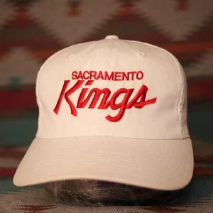 Vintage NBA Sacramento Kings Sports Specialties Script Snapback Hat Youngan Rare - Picture 1 of 23