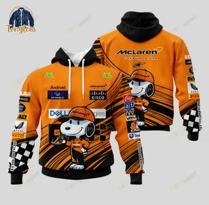 Mc//laren F1 Team X Snoopy 3D All Over Printed Hoodie - Picture 1 of 2