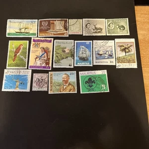 15 Mauritius Used British Colony Stamps- Lot A-80915 - Picture 1 of 1