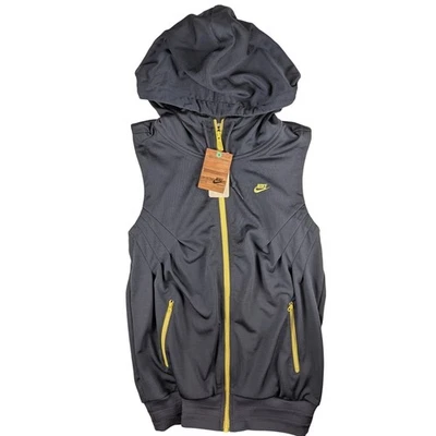 Nike Sportswear Training Vest Womens XS Full Zip Sleeveless Hoodie Blue - Image 1 of 4