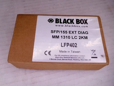 Black Box LFP402 SFP/155 EXT 1310nm Fast Ethernet Tranceiver (091125) - Image 1 of 3