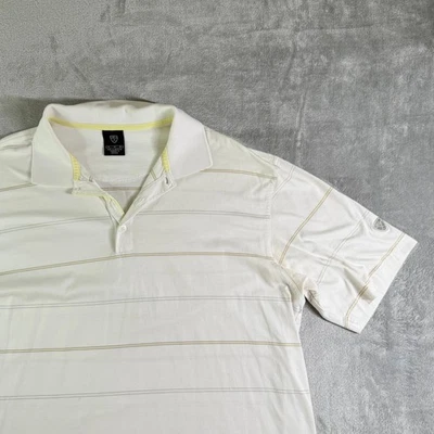 Camisa polo de golf Nike de colección a rayas blancas manga corta para hombre XL (LEER) Foto 1 de 4