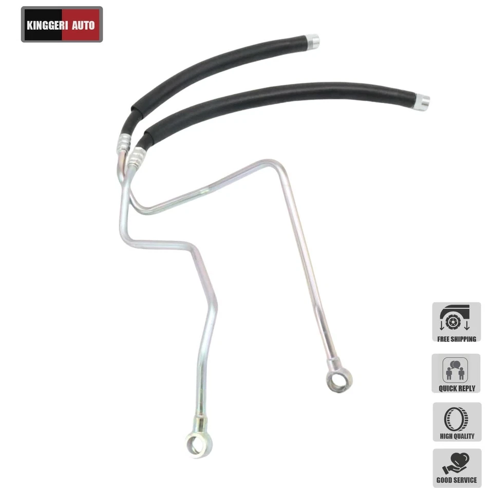 2Pcs Engine Oil Cooler Hose For 1995-2001 Mitsubishi Montero 3.0L 3.5L USA - Image 1 of 4