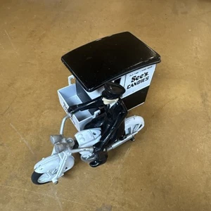 See's Candies Die Cast Motorcycle w/ sidecar, delivery man - New In Box #746775 - Picture 1 of 4