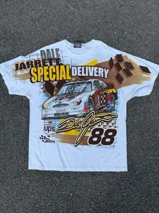 Vintage NASCAR Dale Jarrett AOP UPS Racing Shirt Men’s L - Picture 1 of 4