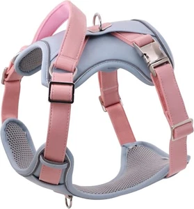 HuggieGems Leder Hundegeschirr für mittelgroße, große Hunde ohne Ziehen mit Leine NEU - Bild 1 von 9