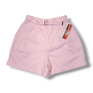 Vintage 80's Geoffery Hunters Sport Pink High Waisted Shorts Women's Size 8 - Picture 1 of 16